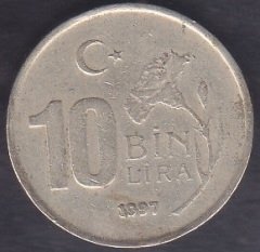 1997 YILI 10 BİN LİRA ( İNCE BASKI )