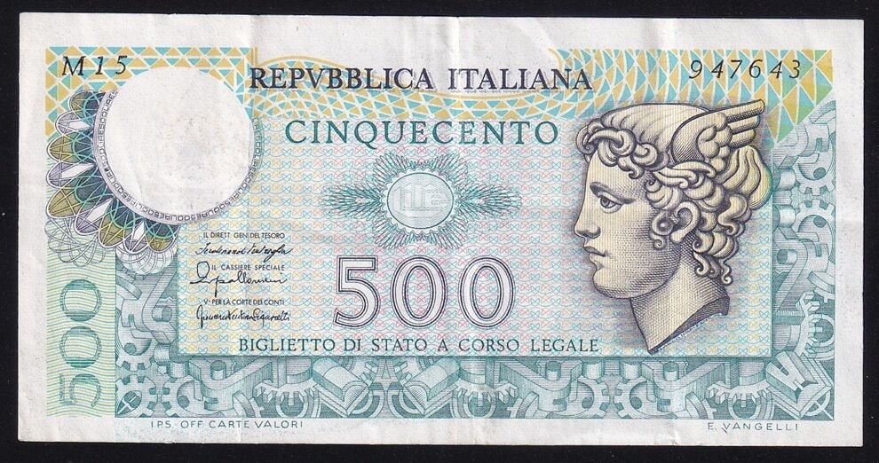 İtalya 500 Lire 1976 Çok Temiz+