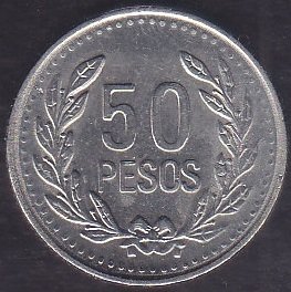KOLOMBİYA 50 PESOS 2011