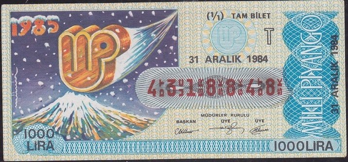 1984 31 Aralık Tam Bilet - T Serisi