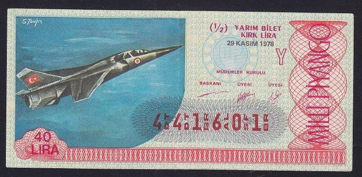 1978 29 KASIM YARIM BİLET
