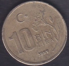 1997 YILI 10 BİN LİRA ( KALIN BASKI )