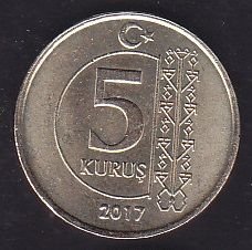 2017 Yılı 5 Kuruş