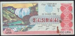 1980 29 KASIM YARIM BİLET - Y SERİSİ