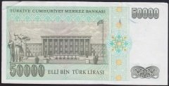 7.EMİSYON 2.TERTİP 50000 LİRA L48 693427 ÇÇT +