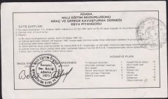 Adana MEB Eşya Piyangosu 1987