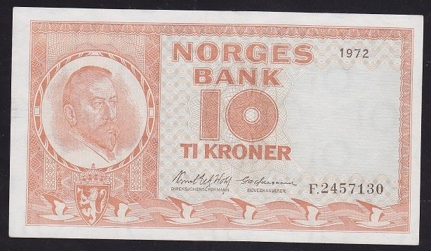 NORVEÇ 10 KRON 1972 ÇÇT +