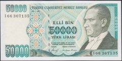 7.Emisyon 1.Tertip 50000 Lira I66 367135 Çilaltı Çil
