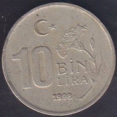 1998 YILI 10 BİN LİRA