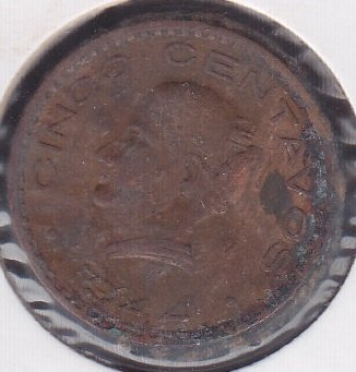 MEKSİKA 5 CENTAVOS 1944 eski para