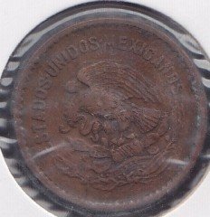 MEKSİKA 5 CENTAVOS 1944 eski para