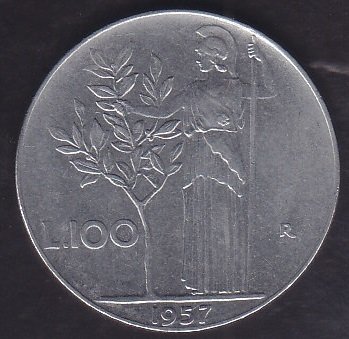 İTALYA 100 LİRET 1957