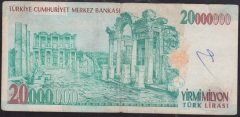 7.EMİSYON 20 000 000 LİRA C07 694219 TEMİZ
