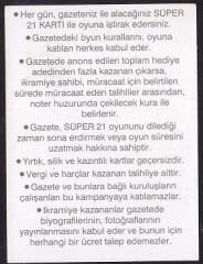 Süper 21 Kazı Kazan Kartı Kupa 8