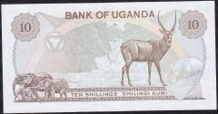 Uganda 10 Şiling 1979 Çil Pick 11b