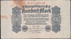Almanya 100 Mark 1922 Çok Temiz