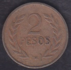 KOLOMBİYA 2 PESOS 1977