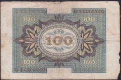 Almanya 100 Mark 1920 Haliyle