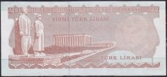 6.Emisyon 3.Tertip 20 Lira G86 711196 Çok Çok Temiz +