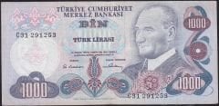 6.Emisyon 1.Tertip 1000 Lira C31 291253 Çok Temiz