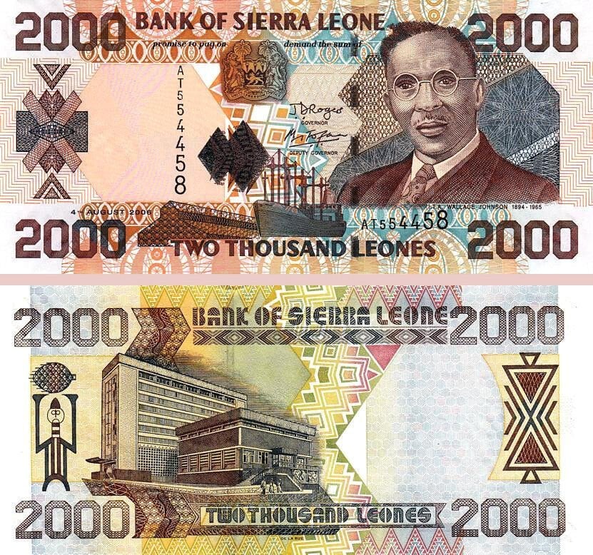 Sierra Leone 2000 Leone 2006 Çil Pick 26