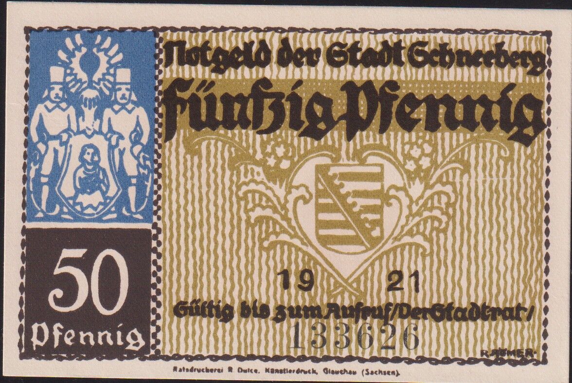 Almanya 50 Pfennig Notgeld 1921 Çil
