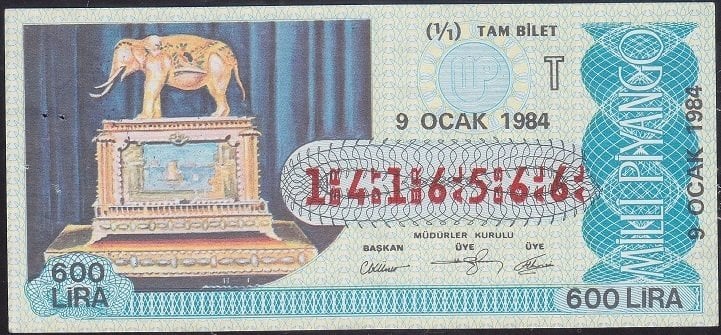 1984 9 Ocak Tam Bilet - T Serisi