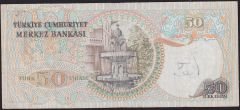 6.Emisyon 1.Tertip 50 Lira Z91 193192 Çok Temiz