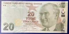9.Emisyon 5.Tertip 20 Lira F001 978723 Çilaltı Çil
