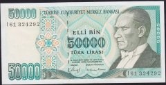 7.Emisyon 1.Tertip 50000 Lira I61 324292 Çilaltı