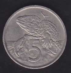 YENİ ZELLANDA 5 CENTAVOS 1967