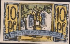 Almanya 10 Pfennig Notgeld 1921 Çil