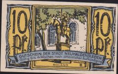 Almanya 10 Pfennig Notgeld 1921 Çil
