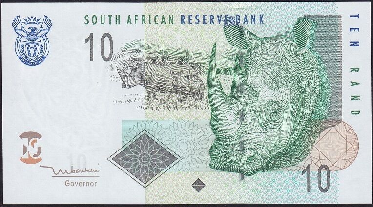 Güney Afrika 10 Rand 2005 Çil Pick 128a