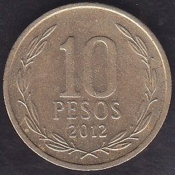 ŞİLİ 10 PESOS 2012