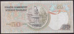 6.Emisyon 1.Tertip 50 Lira Z91 128020 Çok Temiz+