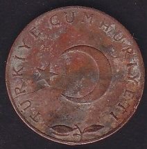 1972 Yılı 5 Kuruş