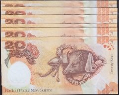 PAPUA NEW GUİNEA 20 KINA 2008 ÇİL - 10 ADET SERİ TAKİPLİ