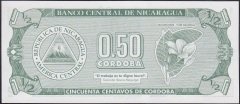 NİKARAGUA 1 / 2 CORDABAS 1992 ÇİLALTI ÇİL