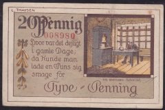 ALMANYA 20 PFENNİNG NOTGELD 1920 ÇİLALTI ÇİL