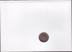 Guernsey 5 Pence 1987 İlk Gün Zarfında Damgalı Pullu