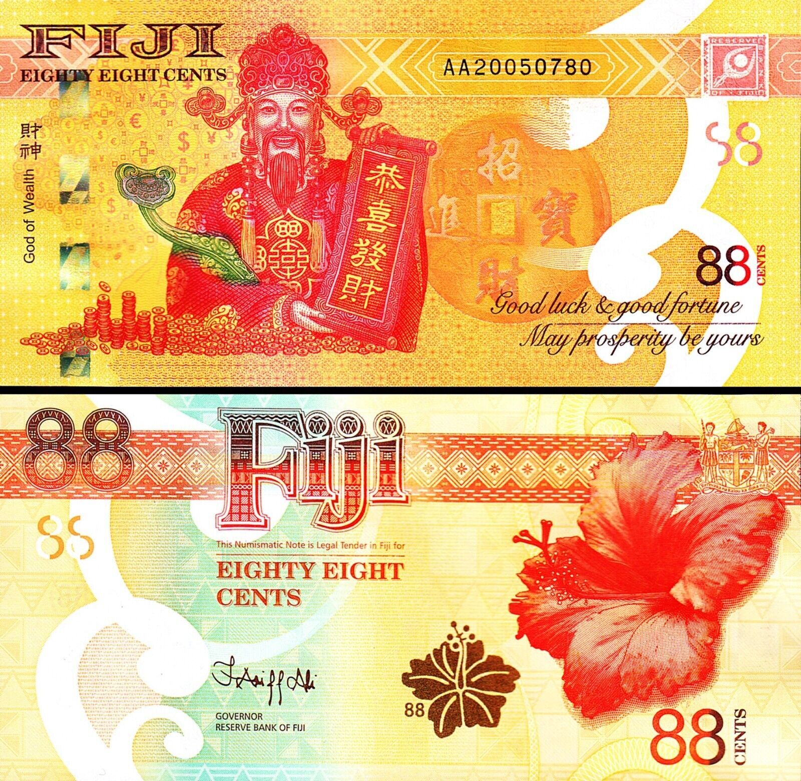 Fiji 88 Cent 2022 Çil Pick 123