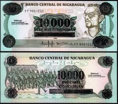 Nikaragua 10000 Kordoba 1989 Çil Pick 159 Sürsajlı
