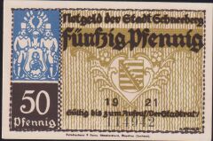 Almanya 50 Pfennig Notgeld 1921 Çil