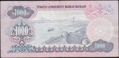 6.Emisyon 1.Tertip 1000 Lira C21 020243 Çok Temiz+