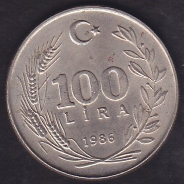 1986 Yılı 100 Lira