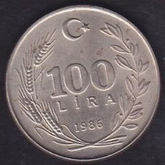 1986 Yılı 100 Lira