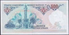 7.Emisyon 1.Tertip 500 Lira A74 941821 Çil