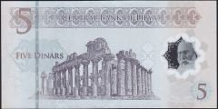 Libya 5 Dinar 2021  Ççt Çilaltı Polimer ( Tedavül katı yoktur )