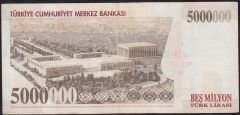 7.Emisyon 5 000 000 Lira J57 445034 Çok Temiz